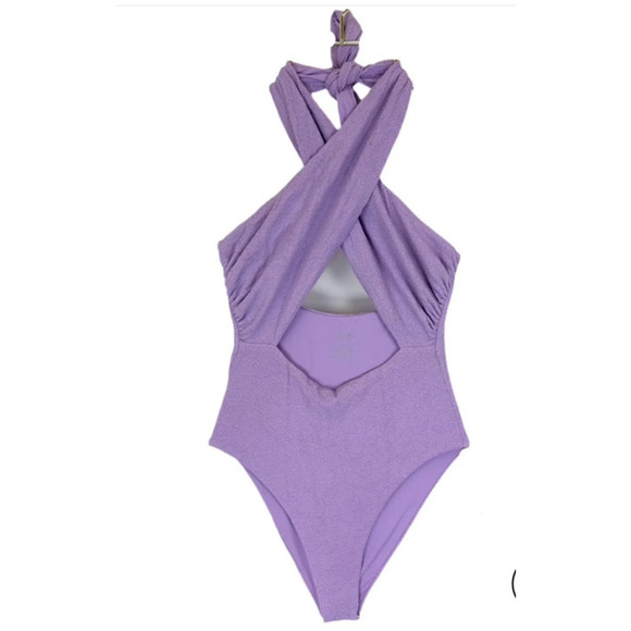 JMP the Label Lavender One Piece Multi-Way Swimsuit - L - Picture 1 of 6
